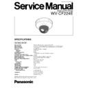 Panasonic WV-CF224E Service Manual