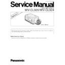 Panasonic WV-CL920, WV-CL924 (serv.man2) Service Manual / Supplement
