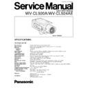 Panasonic WV-CL920A, WV-CL924AE Service Manual