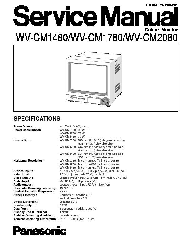 Panasonic Cctv service manuals - Page 8