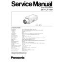 Panasonic WV-CP160 Service Manual