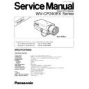 Panasonic WV-CP240EX Simplified Service Manual