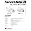 Panasonic WV-CP480, WV-CP484E Service Manual