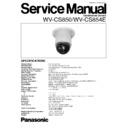 Panasonic WV-CS850, WV-CS854E Service Manual