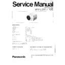 Panasonic WV-LZ61-10E Service Manual