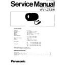 Panasonic WV-LZ83-6 Service Manual