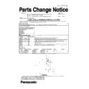Panasonic DMC-GH3EE, DMC-GH3HEE Service Manual / Parts change notice