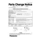 Panasonic DMC-LX1PP, DMC-LX1EB, DMC-LX1EG, DMC-LX1EGM, DMC-LX1GC, DMC-LX1GD, DMC-LX1GK, DMC-LX1GN, DMC-LX1GT, DMC-LX1SG (serv.man2) Service Manual / Parts change notice