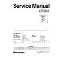 et-sd06 service manual