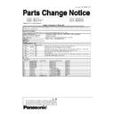 Panasonic DMP-B15PP, DMP-B15EB, DMP-B15EE, DMP-B15EG, DMP-B15GA, DMP-B15GN Service Manual / Parts change notice