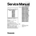 dmr-eh49eea, dmr-eh59eea service manual