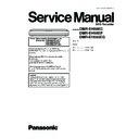 Panasonic DMR-EH58EC, DMR-EH58EP, DMR-EH585EG Service Manual