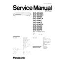 Panasonic DVD-S29GCS, DVD-S29GCU, DVD-S29GN, DVD-S29PLA, DVD-S29PL, DVD-S29EE, DVD-S29GCA, DVD-S29GC, DVD-S29GD, DVD-S29PX Service Manual