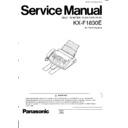 kx-f1830e service manual