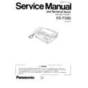 Panasonic KX-F580 Service Manual