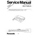 Panasonic KX-F580LS Simplified Service Manual