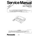 Panasonic KX-F580RS Simplified Service Manual