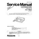 Panasonic KX-F800 (serv.man2) Simplified Service Manual
