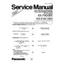Panasonic KX-F800BX, KX-2810BX Simplified Service Manual