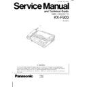 Panasonic KX-F900 (serv.man2) Service Manual