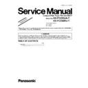 Panasonic KX-FC253UA-T, KX-FC258RU-T (serv.man4) Service Manual / Supplement