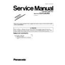Panasonic KX-FL403RU (serv.man6) Service Manual / Supplement