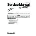 Panasonic KX-FL403UA (serv.man8) Service Manual / Supplement