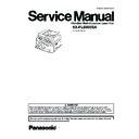 Panasonic KX-FLB803SA Service Manual