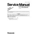 Panasonic KX-FLB813RU (serv.man5) Service Manual / Supplement