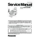 Panasonic KX-FLC418RU Service Manual
