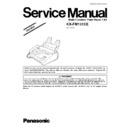 kx-fm131ce simplified service manual