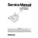 Panasonic KX-FP153RU-B, KX-FP153RU-W Service Manual