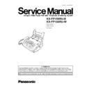 Panasonic KX-FP158RU-B, KX-FP158RU-W Service Manual