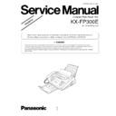 Panasonic KX-FP300E Simplified Service Manual