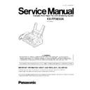 kx-fp363ua service manual