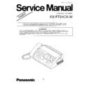 Panasonic KX-FT31CX-W Simplified Service Manual