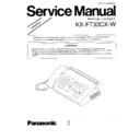 Panasonic KX-FT33CX-W Simplified Service Manual