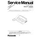 Panasonic KX-FT33SA Simplified Service Manual
