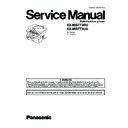 Panasonic KX-MB773RU, KX-MB773UA (serv.man8) Service Manual