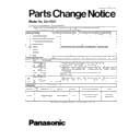 Panasonic EH-HS41-K865 Service Manual / Parts change notice