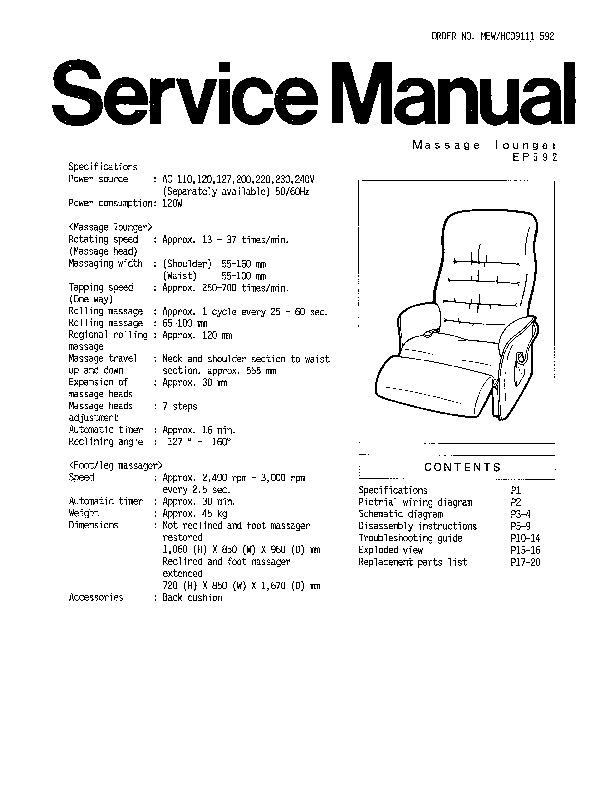 Panasonic Ep592 Service Manual View Online Or Download Repair Manual
