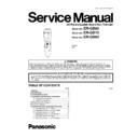 Panasonic ER-GB80-S720, ER-GB70-S720, ER-GB60-K520 Service Manual