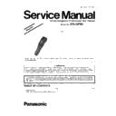Panasonic ER-GP80-K820 Simplified Service Manual