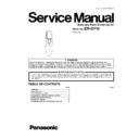 Panasonic ER-GY10CM520 Service Manual