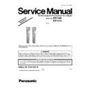 Panasonic ER1420, ER1410, ER1420S503, ER1420S520, ER1410S503, ER1410S520 Service Manual / Supplement