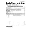 Panasonic ER1510 Service Manual / Parts change notice