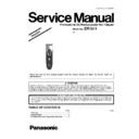 Panasonic ER1611, ER1611K820 Simplified Service Manual