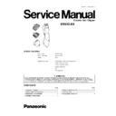 Panasonic ER510-E8 Service Manual
