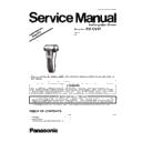 Panasonic ES-CV51-S820 Simplified Service Manual