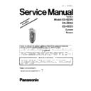 Panasonic ES-ED93-P520, ES-ED53-W520, ES-ED23-V520 Simplified Service Manual